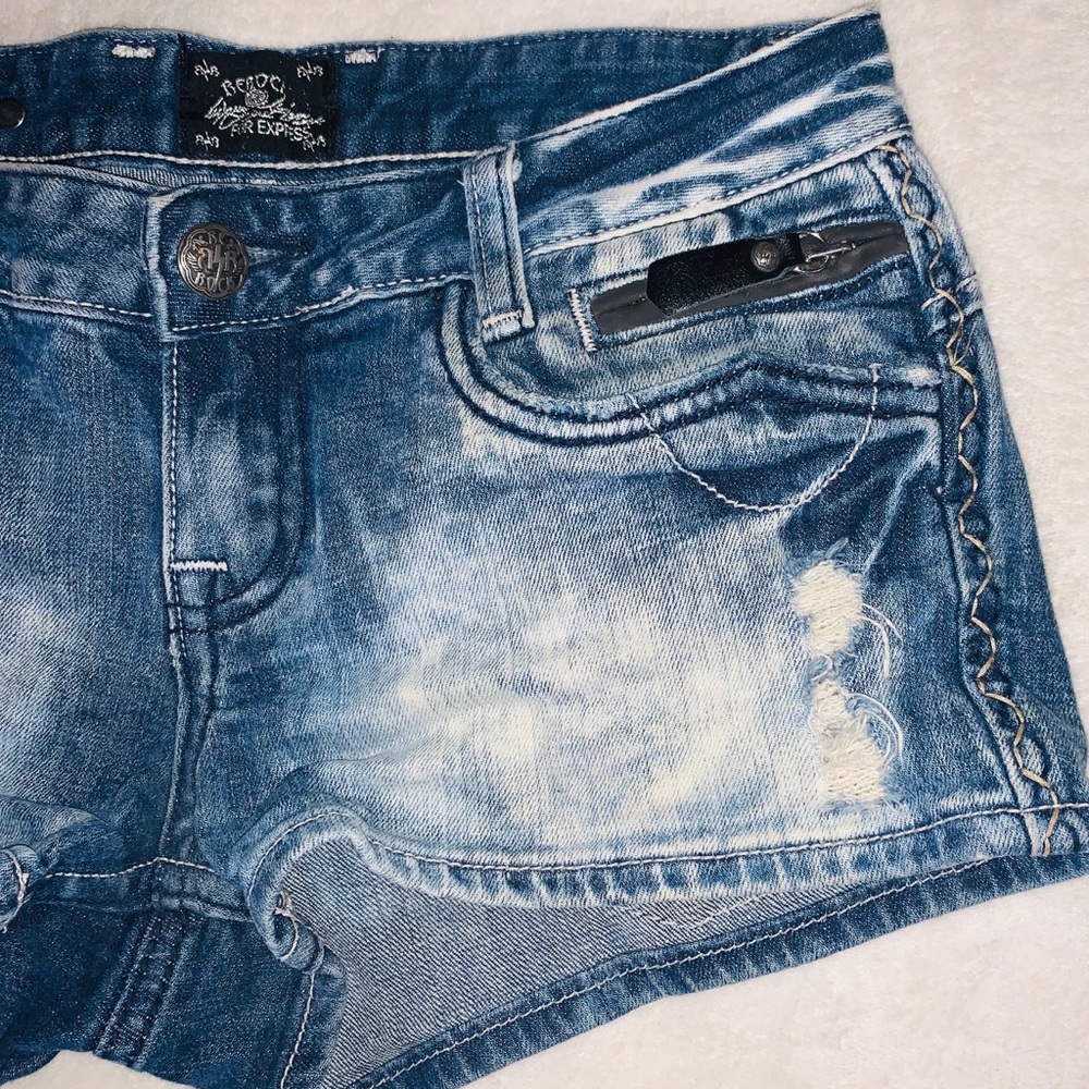 π SEXY FANCY REROCK BOOTY SHORTS ACID WASH β 2 - Picture 4 of 12